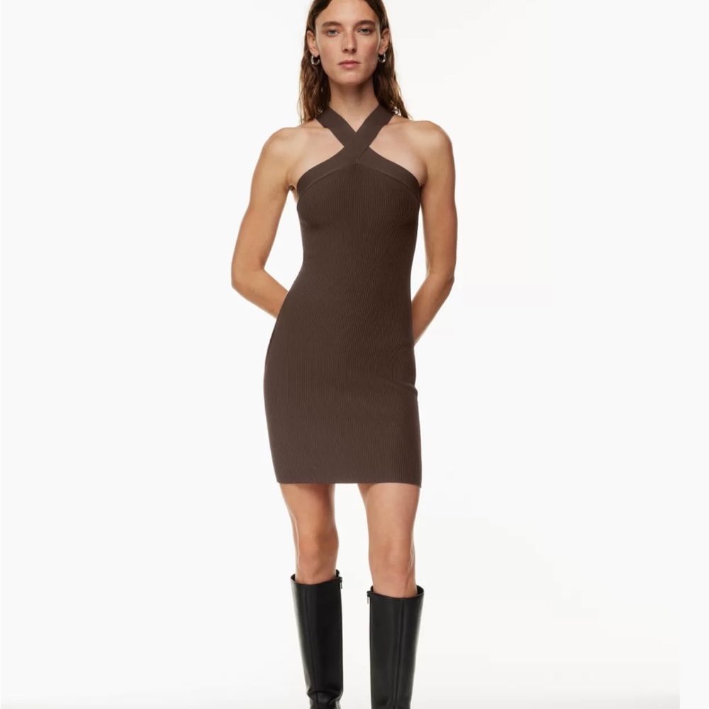 Aritzia Sculpt Knit Criss Cross Dress